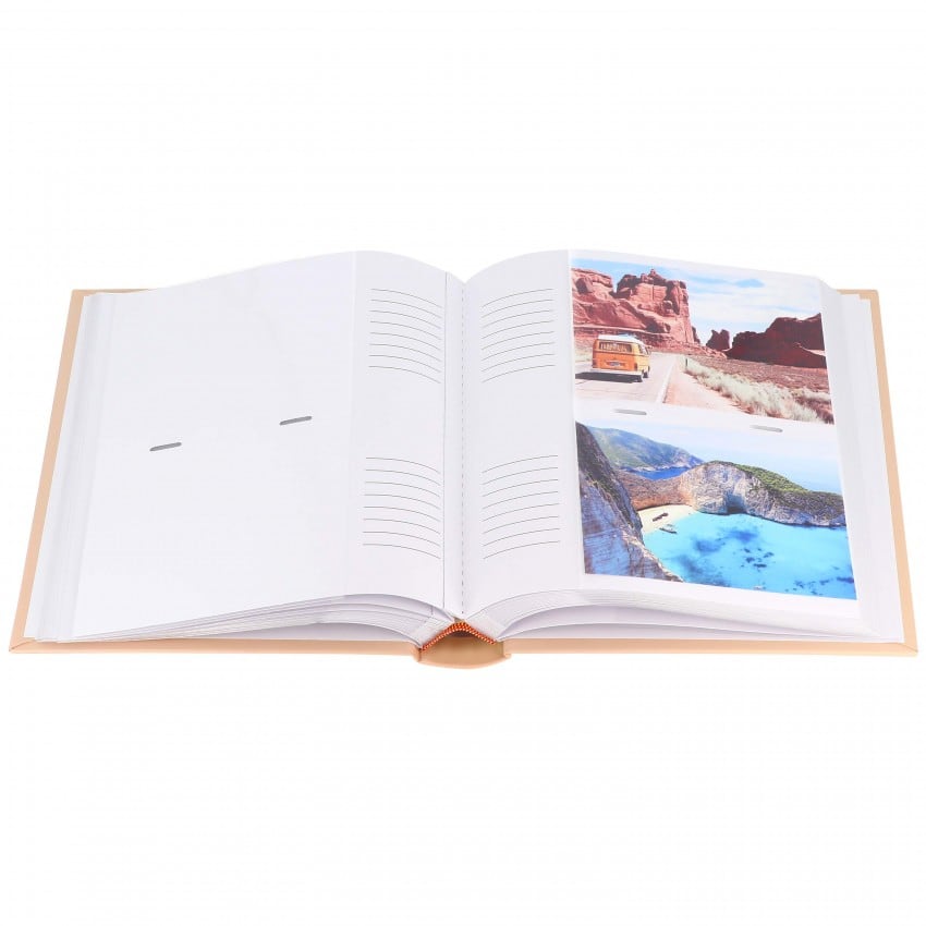 Album photo pochettes avec mémo AGRUMES - 100 pages blanches - 200 photos 11,5x15cm