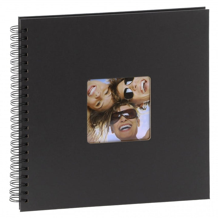 Album photo traditionnel 50 pages noires - 100 photos de 10x15 cm - Couverture Noire24x26 cm