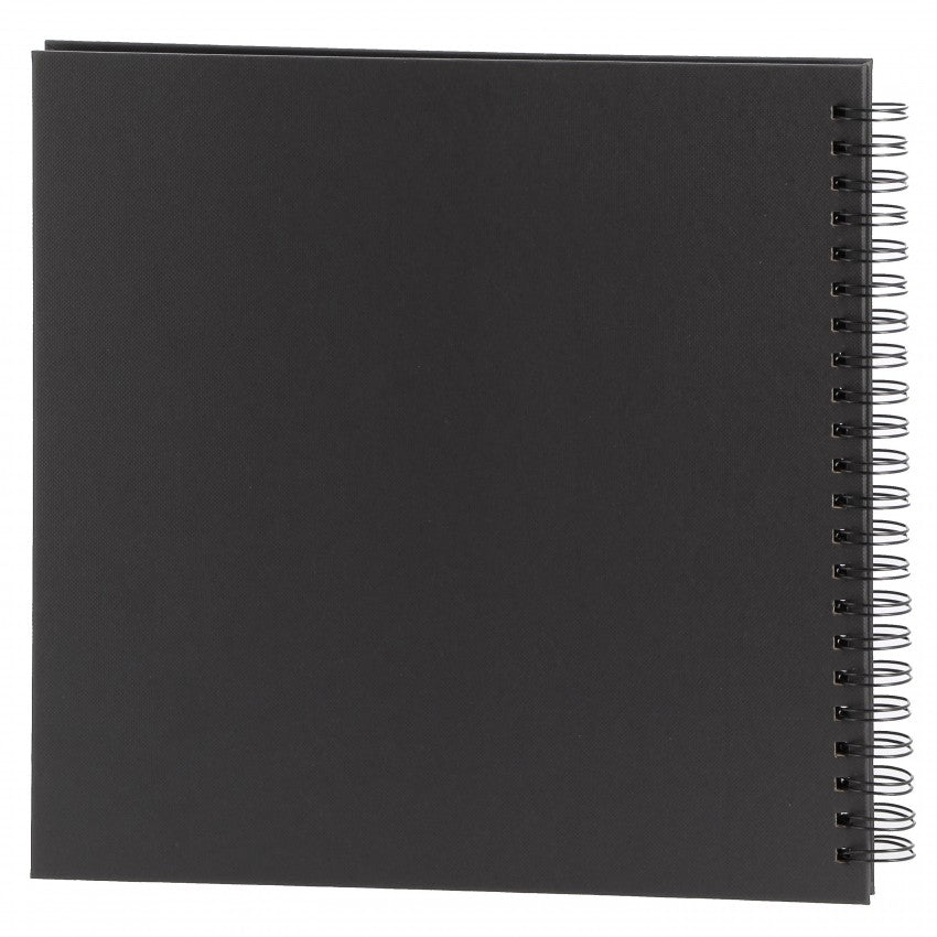 Album photo traditionnel 50 pages noires - 100 photos de 10x15 cm - Couverture Noire24x26 cm
