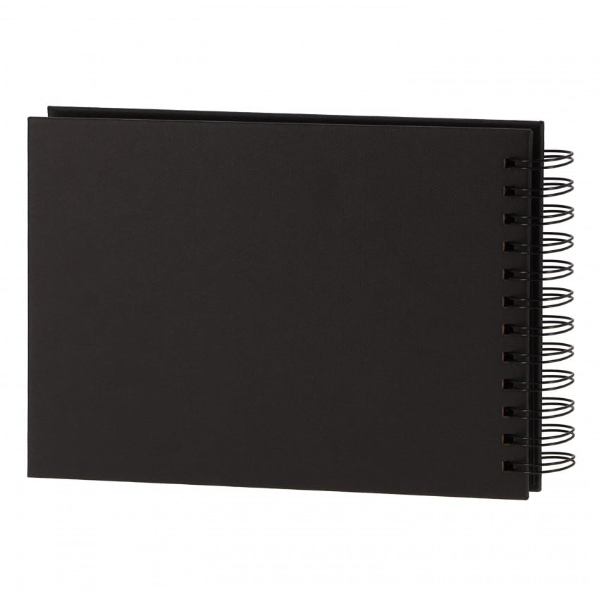 Mini album traditionnel - 20 pages noires - 40 photos - Couverture Noire 23x17cm + fenêtre