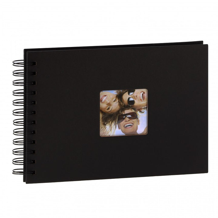 Mini album traditionnel - 20 pages noires - 40 photos - Couverture Noire 23x17cm + fenêtre