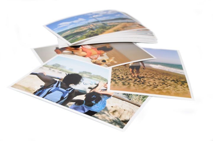 paquet de photos de vacances avec cadre blanc 